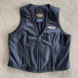 Genuine Harley Davidson Motorcycles Leather Vest